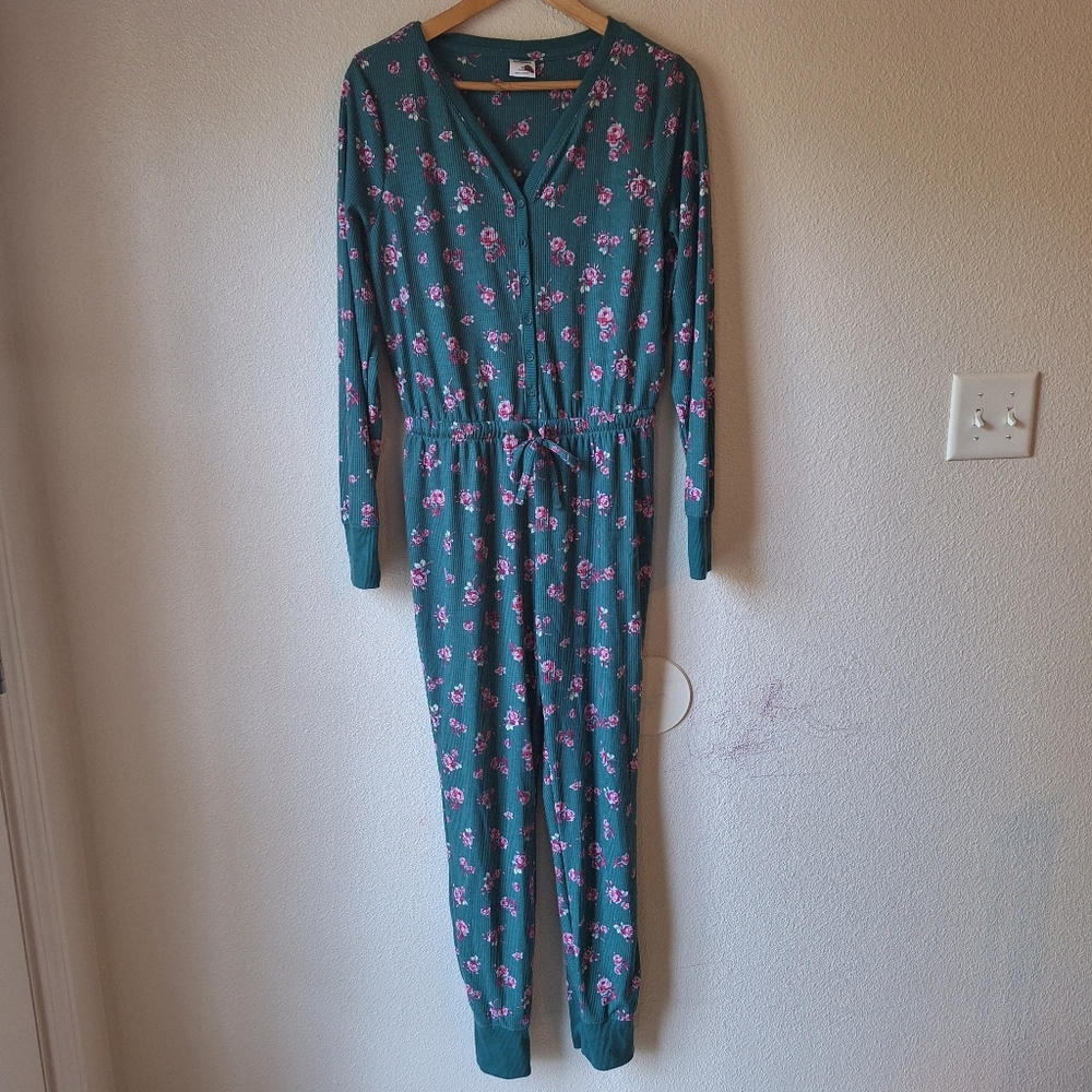 SONOMA Cottagecore Multicolor Floral Long-Sleeve One Piece Pajamas Size Medium
